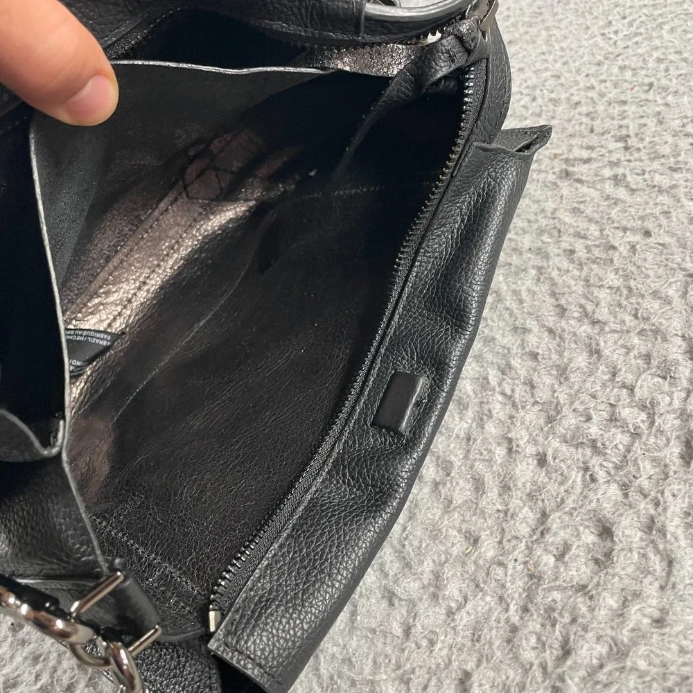 Botkier Valentina Top Handle Satchel Crossbody Bag‎ Black Leather & Dust Bag